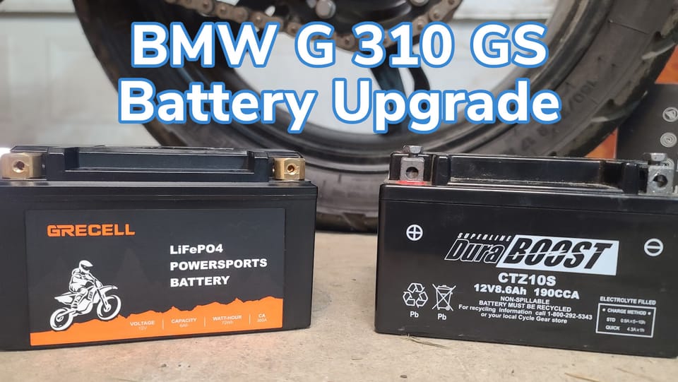 BMW G 310 GS Battery Upgrade! | LiFePO4 Powersports Battery