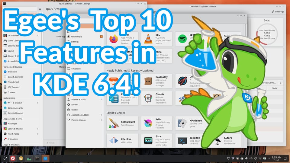 My Favorite Features in KDE 6.4 - Video