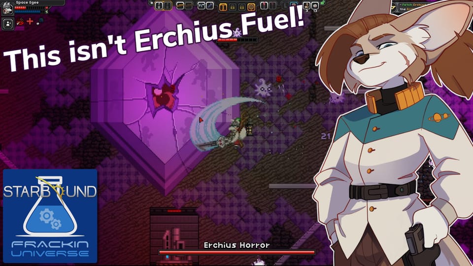 Space Egee Searches For Starship Fuel At Erchius Mining Facility